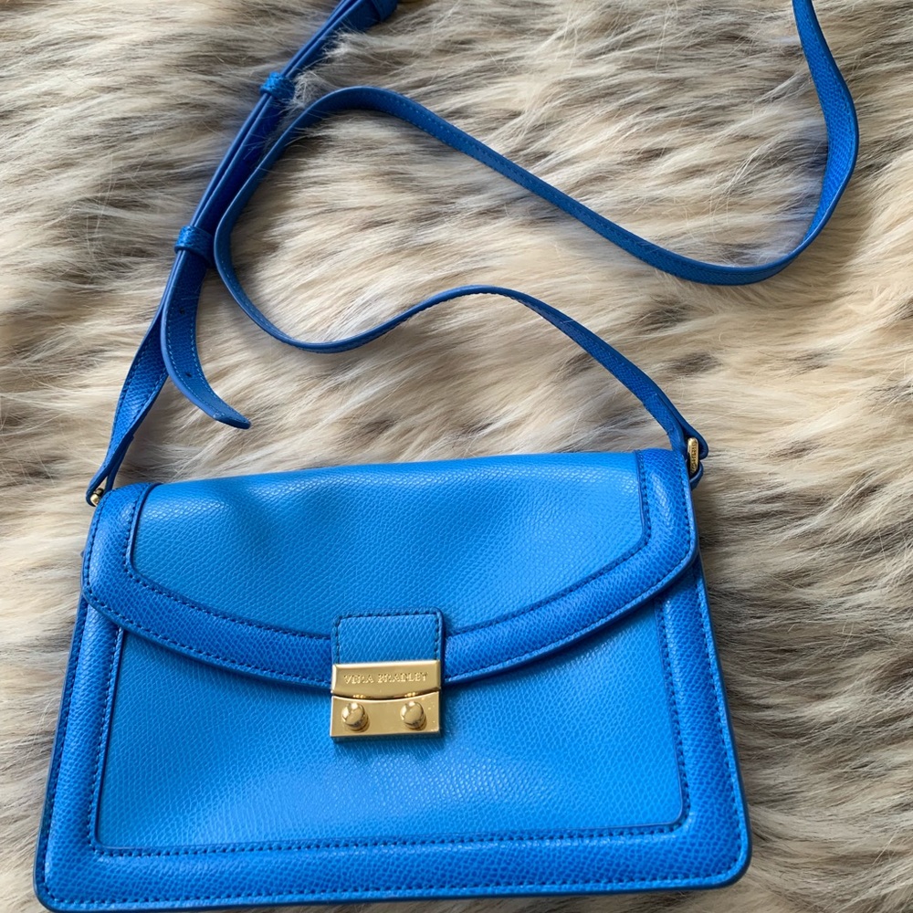 Vera Bradley blue leather bag
